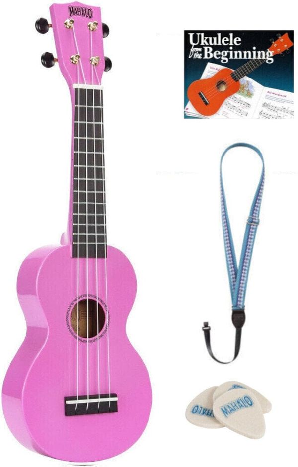 Mahalo Mahalo MR1-PK SET Soprano ukulele Roza
