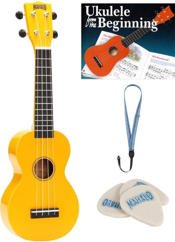 Mahalo Mahalo MR1-YW SET Yellow Soprano ukulele