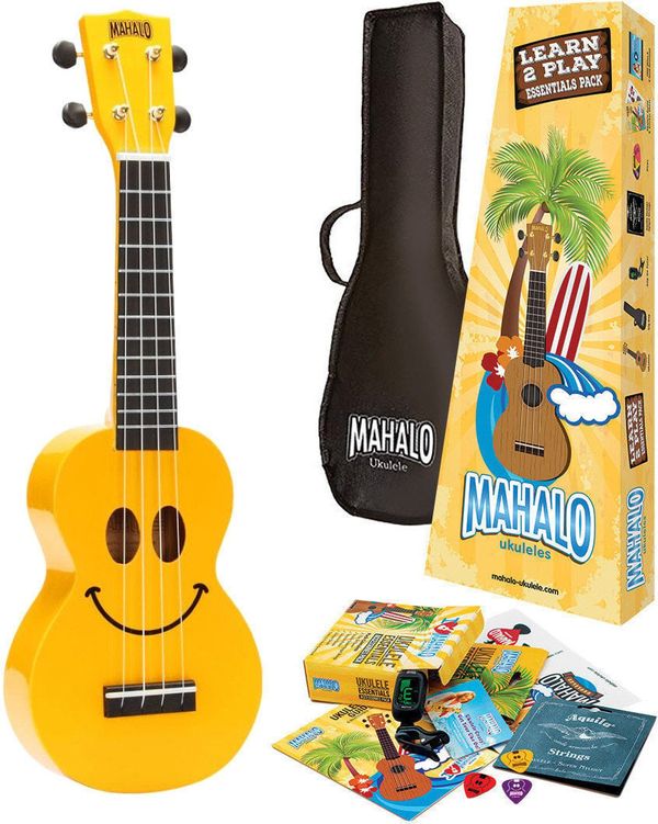 Mahalo Mahalo U-SMILE Soprano ukulele Yellow