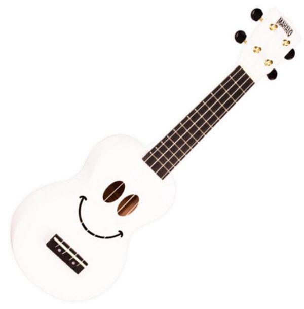 Mahalo Mahalo U-SMILE White Soprano ukulele