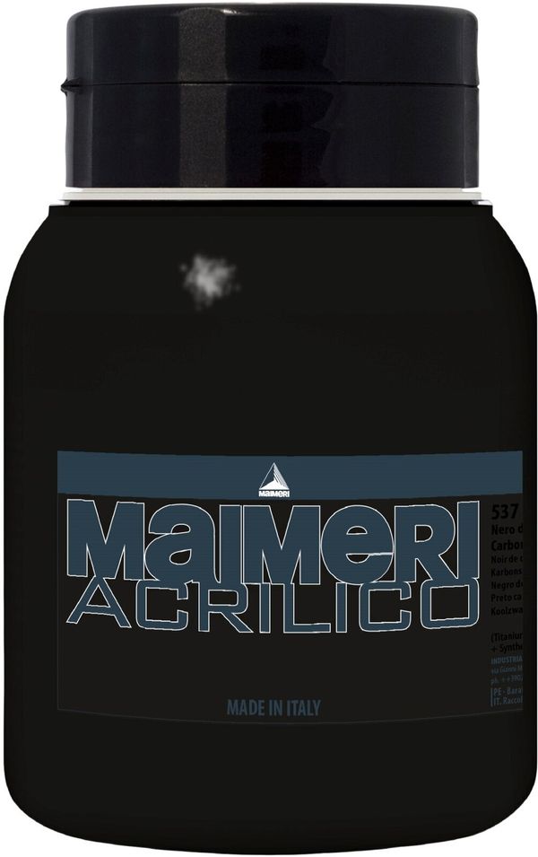 Maimeri Maimeri Acrilico Akrilna barva Carbon Black 537 1000 ml 1 kos