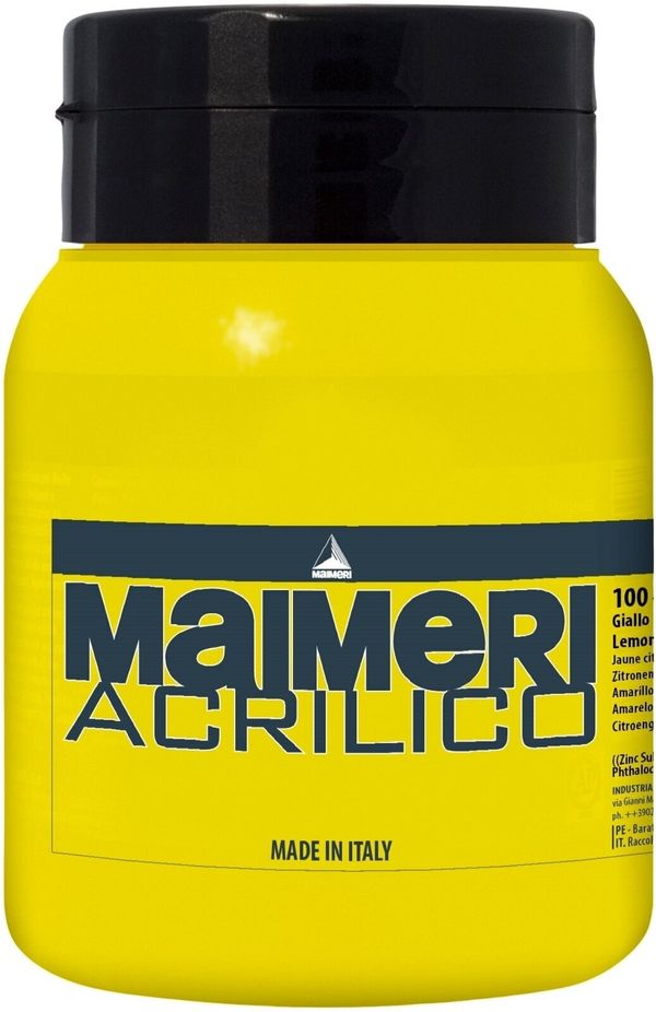 Maimeri Maimeri Acrilico Akrilna barva Lemon Yellow 100 500 ml 1 kos