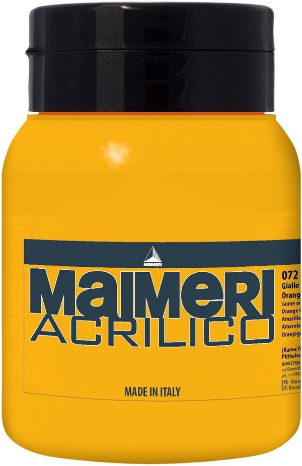 Maimeri Maimeri Acrilico Akrilna barva Orange Yellow 072 500 ml 1 kos