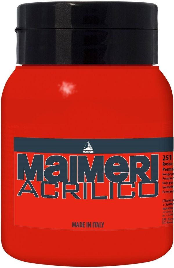 Maimeri Maimeri Acrilico Akrilna barva Permanent Red Light 251 500 ml 1 kos