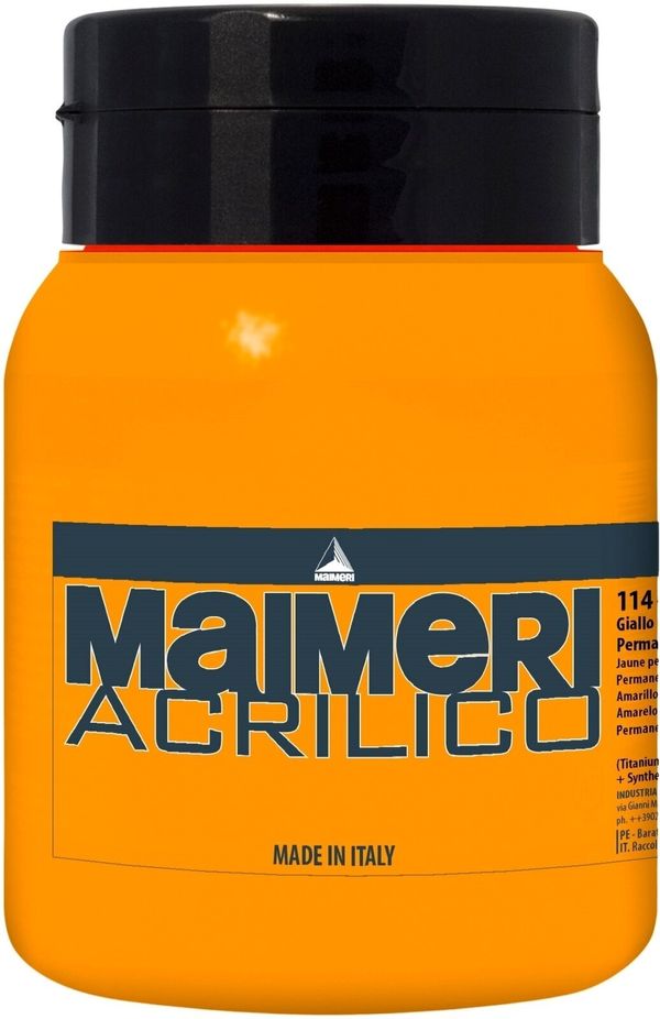 Maimeri Maimeri Acrilico Akrilna barva Permanent Yellow Deep 114 500 ml 1 kos