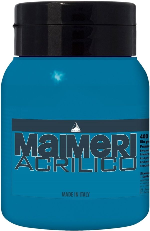 Maimeri Maimeri Acrilico Akrilna barva Primary Blue Cyan 400 500 ml 1 kos