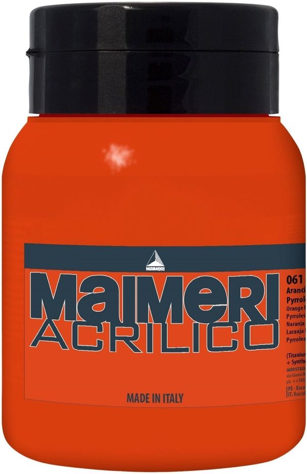 Maimeri Maimeri Acrilico Akrilna barva Pyrrole Orange 061 500 ml 1 kos