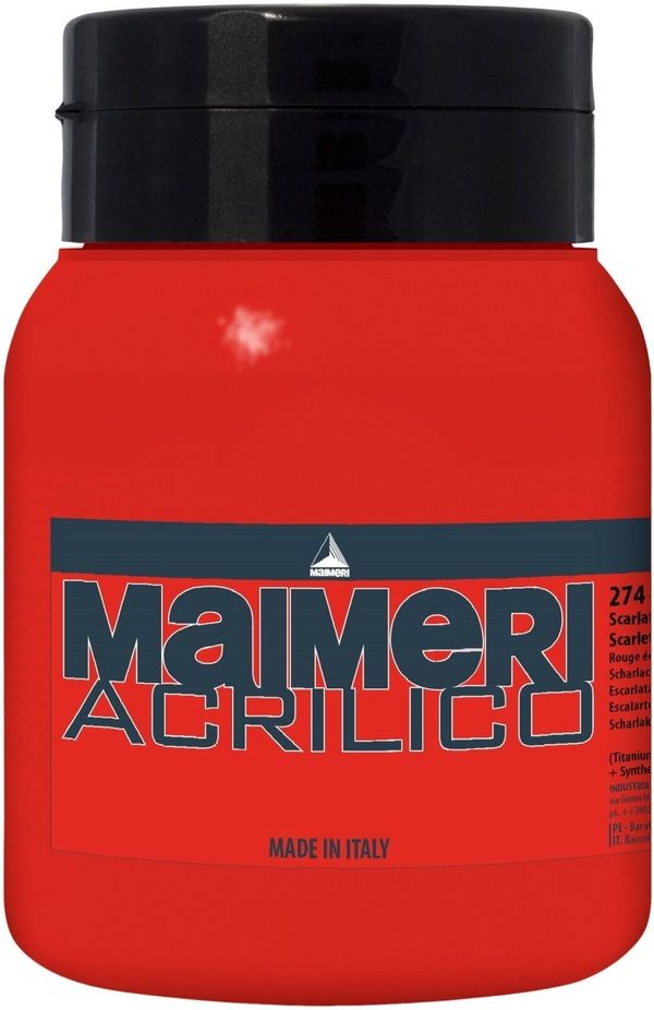 Maimeri Maimeri Acrilico Akrilna barva Scarlet 274 500 ml 1 kos