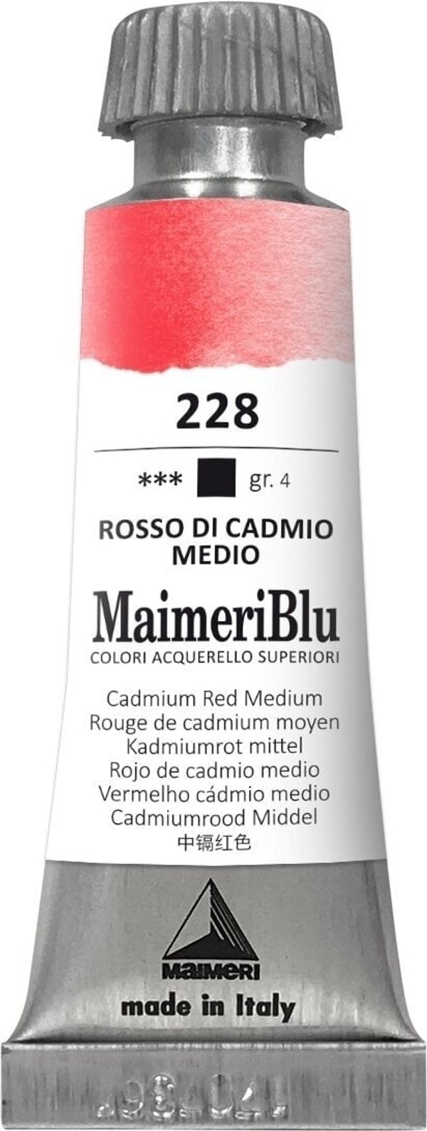 Maimeri Maimeri Blu Akvarelne barve Cadmium Red Medium 228 12 ml 1 kos