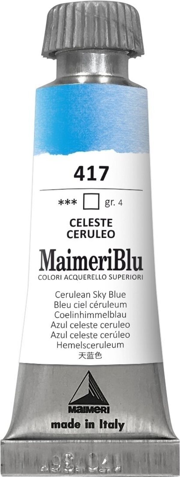 Maimeri Maimeri Blu Akvarelne barve Cerulean Sky Blue 417 12 ml 1 kos