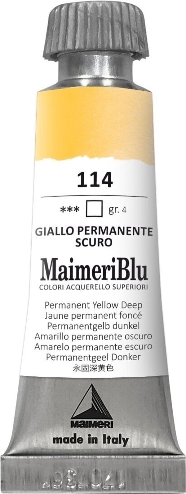 Maimeri Maimeri Blu Akvarelne barve Permanent Yellow Deep 114 12 ml 1 kos