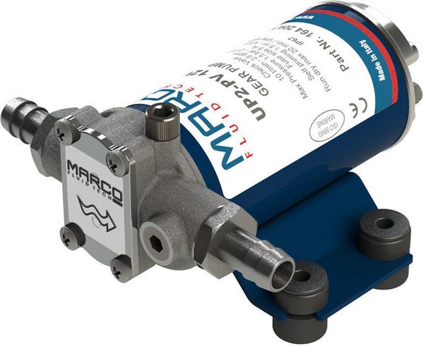 Marco Marco UP2-PV PTFE Gear pump 10 l/min with check valve - 12V