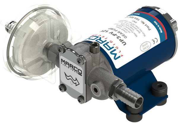 Marco Marco UP3-PV PTFE Gear pump 15 l/min with check valve 12V