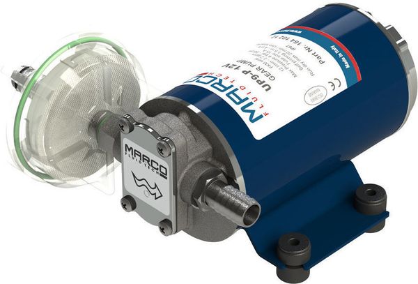 Marco Marco UP9-P Heavy duty gear pump 12 l/min - PTFE gears - VITON O-Ring - 12V