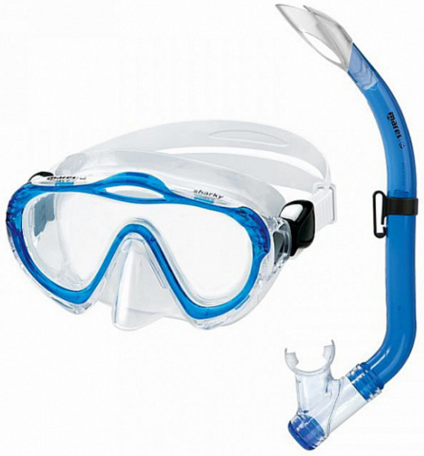 Mares Mares Combo Sharky Clear/Reflex Blue