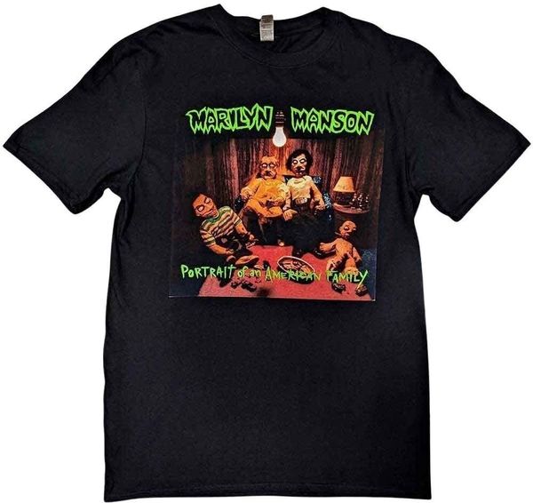 Marilyn Manson Marilyn Manson Majica American Family Unisex Black XL