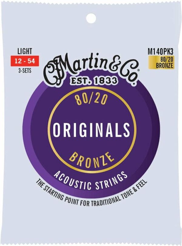 Martin Martin Originals Light 3-Pack Strune za akustično kitaro