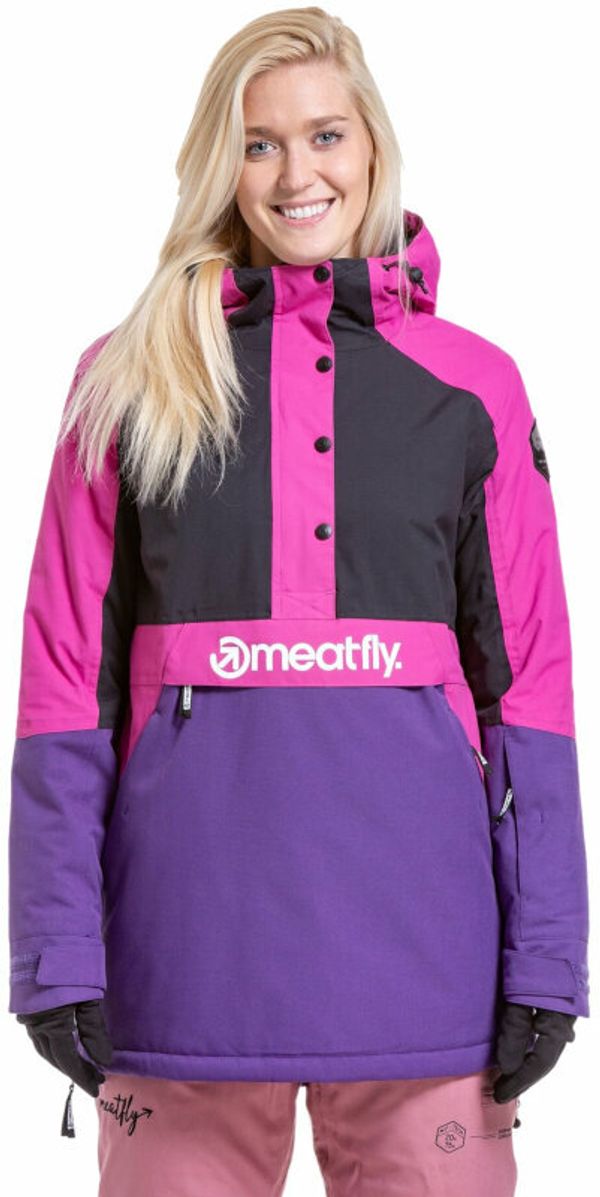 Meatfly Meatfly Aiko Womens SNB and Ski Jacket Petunia/Black L