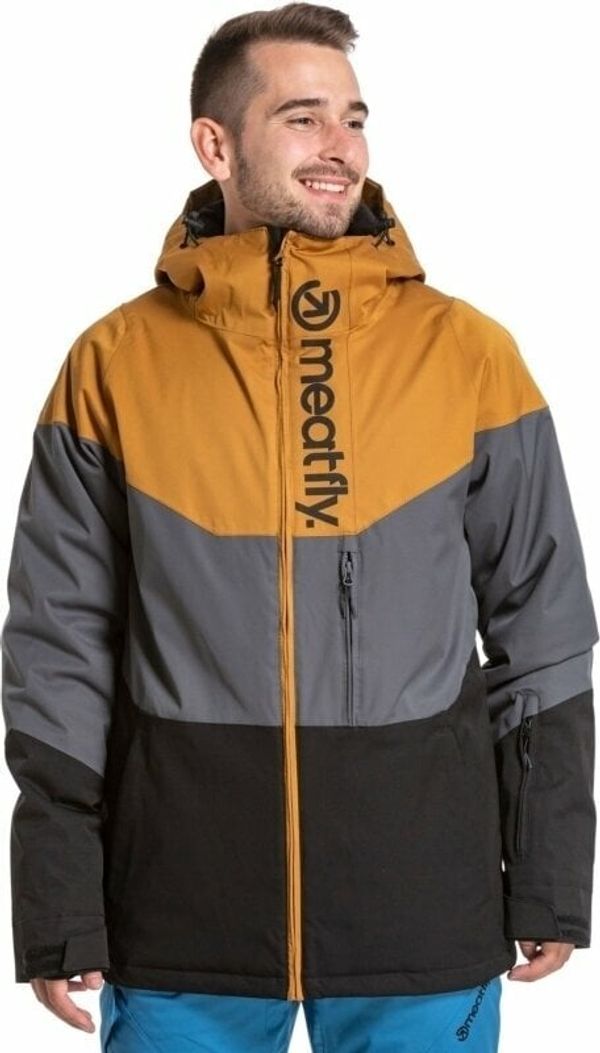 Meatfly Meatfly Hoax Premium SNB & Ski Jacket Wood/Dark Grey/Black 2XL