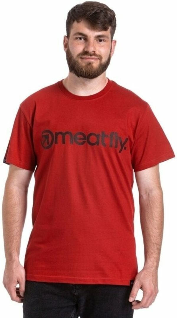 Meatfly Meatfly Logo Dark Red M Majica