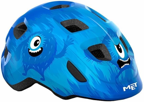 MET MET Hooray Blue Monsters/Glossy S (52-55 cm) Otroška kolesarska čelada
