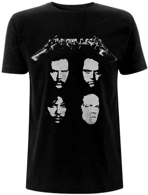 Metallica Metallica Majica 4 Faces Unisex Black 2XL