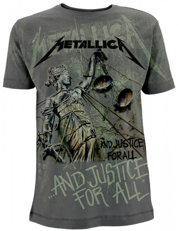 Metallica Metallica Majica And Justice For All Grey L