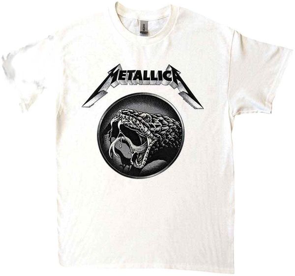 Metallica Metallica Majica Black Album Poster Unisex White S