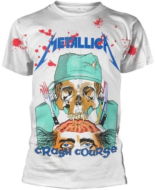 Metallica Metallica Majica Crash Course In Brain Surgery White 2XL