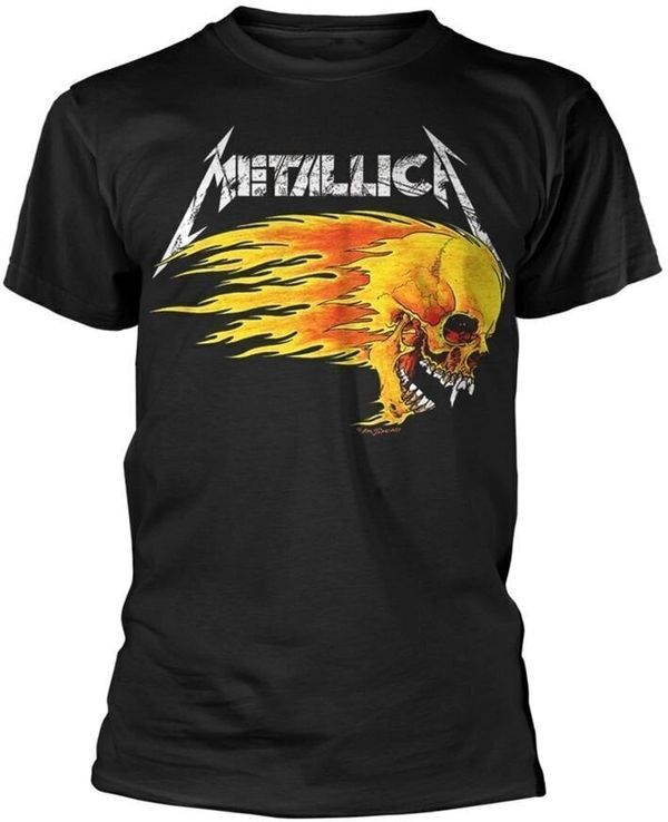 Metallica Metallica Majica Flaming Skull Tour '94 Unisex Black 2XL