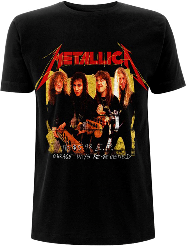 Metallica Metallica Majica Garage Photo Yellow Unisex Black L