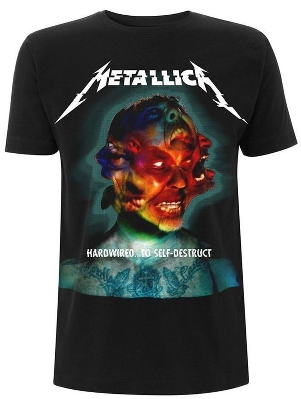 Metallica Metallica Majica Hardwired Album Cover Unisex Black 2XL