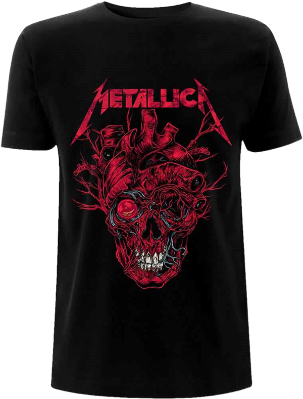 Metallica Metallica Majica Heart Skull Unisex Black 2XL