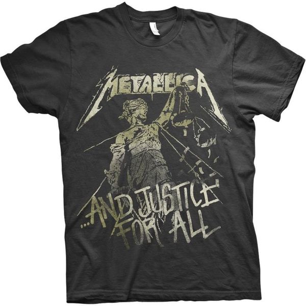 Metallica Metallica Majica Justice Vintage Unisex Black 2XL