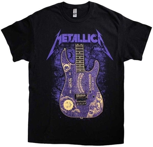 Metallica Metallica Majica Ouija Purple Unisex Black 2XL