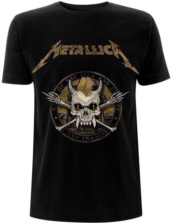 Metallica Metallica Majica Scary Guy Seal Unisex Black L