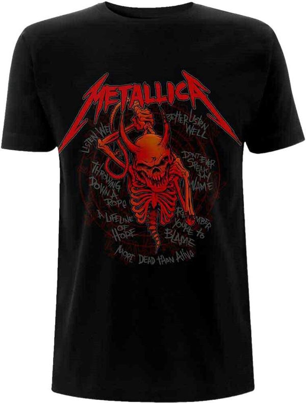 Metallica Metallica Majica Skull Screaming Red 72 Seasons Unisex Black XL