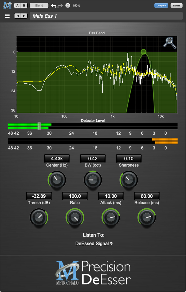 Metric Halo Metric Halo MH Precision DeEsser v4 (Digitalni izdelek)