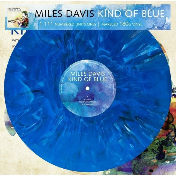 Miles Davis Miles Davis - Kind Of Blue (Limited Edition) (Numbered) (Reissue) (Blue Marbled Coloured) (LP)