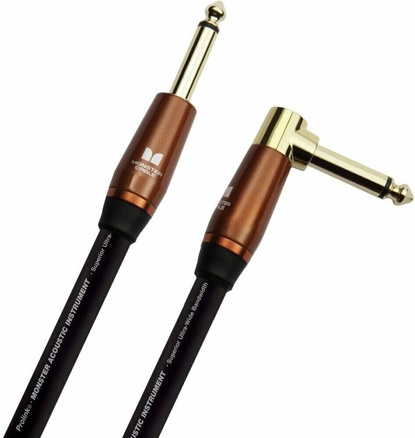 Monster Cable Monster Cable Prolink Acoustic 21FT Instrument Cable Črna 6,4 m Kotni - Ravni