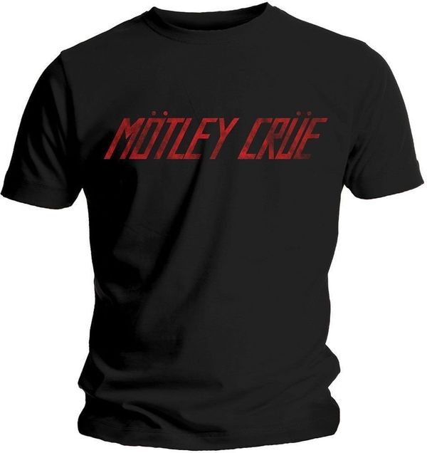 Motley Crue Motley Crue Majica Distressed Logo Unisex Black XL
