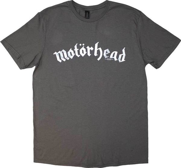 Motörhead Motörhead Majica Distressed Logo Unisex Charcoal Grey 2XL