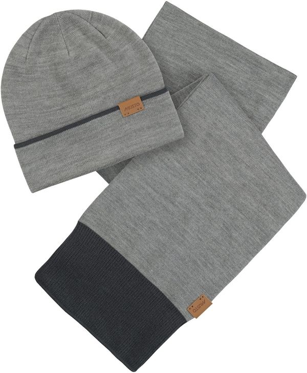 Musto Musto Tipped Beanie & Scarf Siva One Size Zimska kapa