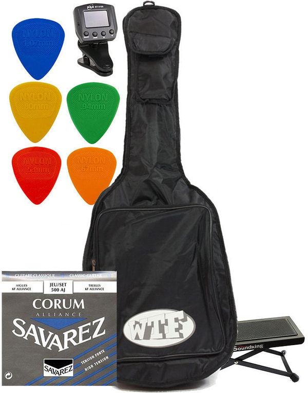 Muziker Muziker Classic Guitar Accessories Pack Torba za klasično kitaro Črna