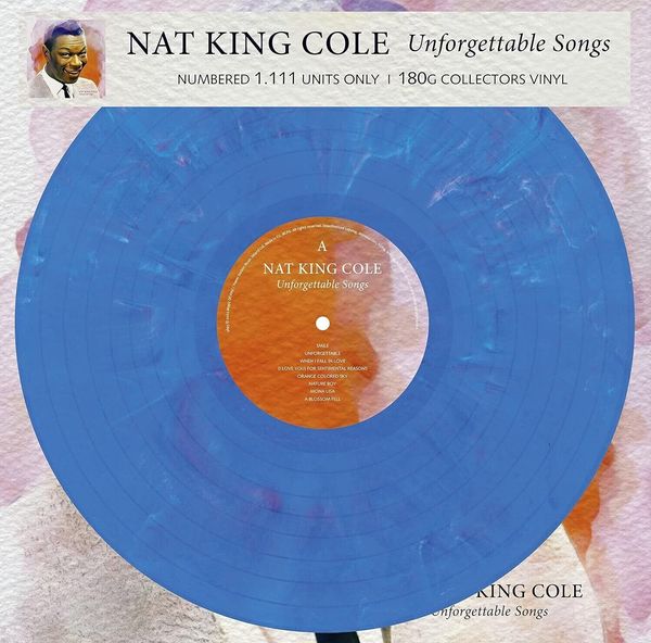 Nat King Cole Nat King Cole - Unforgettable Songs (Limited Edition) (Numbered) (Blue Marbled Coloured) (LP)