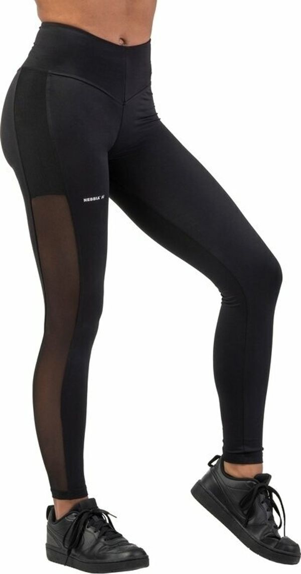 Nebbia Nebbia Black Mesh Design Leggings "Breathe" Black L Fitnes hlače