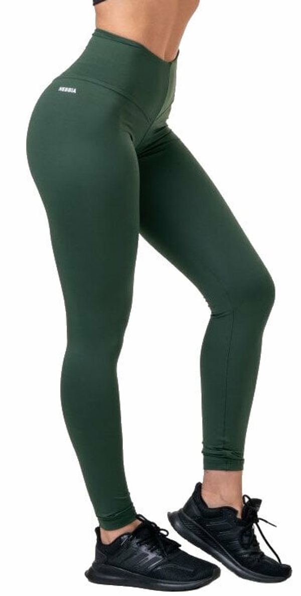 Nebbia Nebbia Classic Hero High-Waist Leggings Dark Green L Fitnes hlače