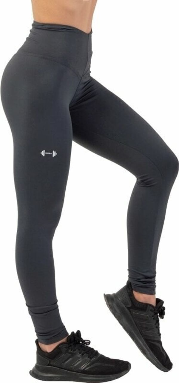 Nebbia Nebbia Classic High-Waist Performance Leggings Dark Grey M Fitnes hlače