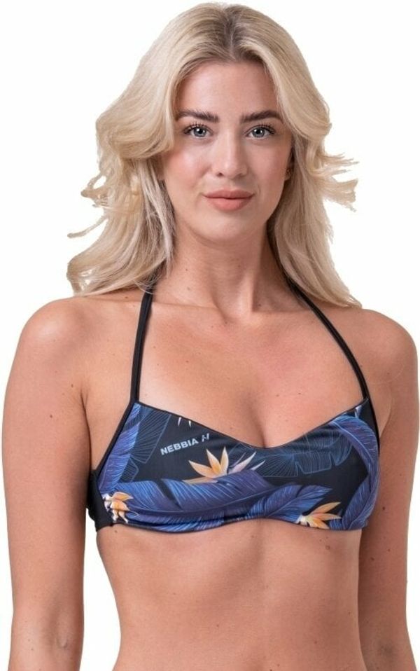 Nebbia Nebbia Earth Powered Bikini Top Ocean Blue S Ženske kopalke