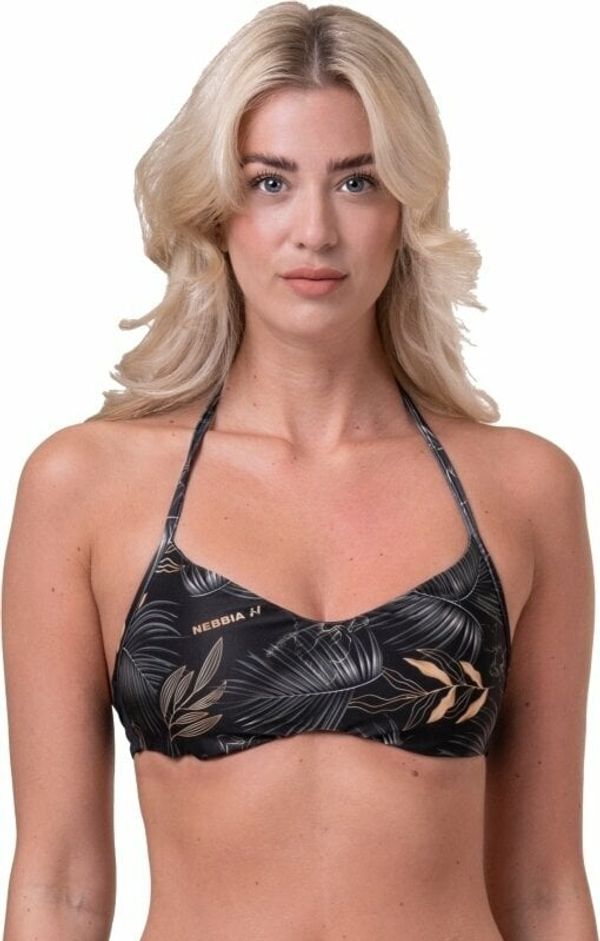 Nebbia Nebbia Earth Powered Bikini Top Volcanic Black S Ženske kopalke